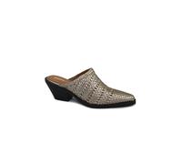 GIOSEPPO COPENHAGUE pewter bronzo metalizzato ciabatta sabot intreccio tacco don