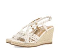 GIOSEPPO Glide, Sandalo Espadrillas con Zeppa Donna, Bianco, 38 EU
