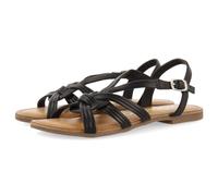 GIOSEPPO Sandali Malva in pelle con strisce incrociate da donna GOLAJ, Nero, 37 EU