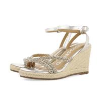 GIOSEPPO MENFI, Sandali con zeppa Tipo Espadrillas Donna, Argento, 39 EU, argento, 39 EU