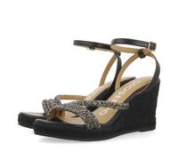 GIOSEPPO MENFI, Sandali con zeppa Tipo Espadrillas Donna, Nero, 41 EU, Nero, 41 EU