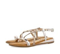 GIOSEPPO SANDALI ARGENTO CON STRIP E PERLINE MULTICOLORE PER DONNA BARACCOA, argento, 36 EU