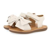 GIOSEPPO Sandali Bianchi In Pelle con Fiocco per Bambino Itala, bianco, 21 EU