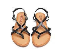 GIOSEPPO Sandali bianchi stile romano da donna lelex, Nero, 37 EU