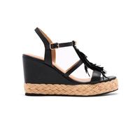 GIOSEPPO Sandalo espadrillas Elderon con zeppa Donna Nero 39 EU
