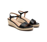 GIOSEPPO Yalaha, Sandalo Espadrillas con Zeppa Donna, Nero, 40 EU