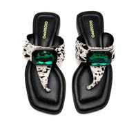 GIOSEPPO Sandali greci pelle Leopardo Merrimac, Mucca, 36 EU