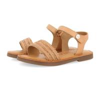 GIOSEPPO Sandali in pelle bianca con pietra e chiusura regolabile per bambina e bambino MIREVAL, CARNE, 28 EU