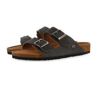 GIOSEPPO Sandali in pelle color pelle con suola bio da uomo VIZZINI, Nero, 44 EU