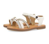 GIOSEPPO Sandali in pelle con dettagli bianchi per bambina melgar, bianco, 28 EU