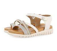 GIOSEPPO Sandali in pelle di colore bianco con dettagli per bambina maroa, bianco, 29 EU