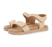 GIOSEPPO SANDALI IN PELLE DI COLORE CON CHIUSURE REGOLABILI E SUOLA TIPO BIO PER RAGAZZO E RAGAZZA BUDE, beige, 30 EU