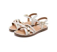 GIOSEPPO Sandali in pelle intrecciata MEDARY, bianco, 32 EU