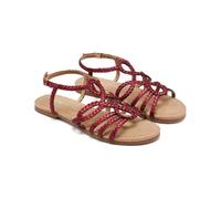 GIOSEPPO Sandali in pelle intrecciata Yakima, bordeaux, 41 EU
