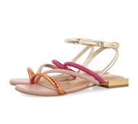 GIOSEPPO Sandali in pelle multicolore con metallizzato da donna LATAH, Rosa, 39 EU