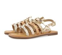 GIOSEPPO Sandali in pelle tipo granchio in colore oro per ragazze tregan, oro, 32 EU