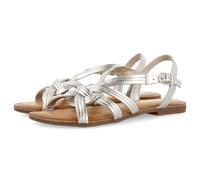 GIOSEPPO Sandali Malva in pelle con strisce incrociate da donna GOLAJ, argento, 36 EU