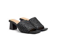 GIOSEPPO Sandali Mules TACCO E Pelle Intrecciata Colrain, Nero, 36 EU