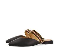 GIOSEPPO Sandali Neri Tipo bavascia con Striscia per Donna Bataan, Nero, 36 EU