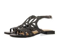 GIOSEPPO Sandali Pelle Intrecciata Birch, Nero, 40 EU