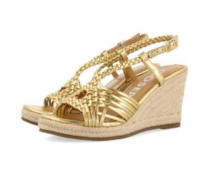 GIOSEPPO Sandalo con zeppa Glide Espadrillas da donna, Oro scuro, 38 EU