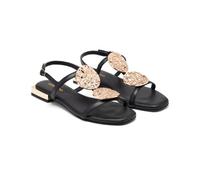 GIOSEPPO Sandalo Gioiello, Flat Sandal Donna, Nero, 36 EU, Nero, 36 EU