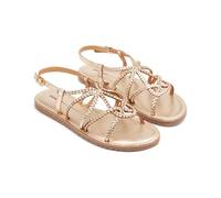 GIOSEPPO Sandalo piatto da donna Orland, Colore: platino, 39 EU