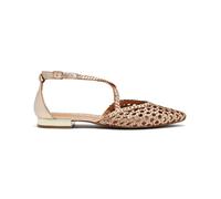 GIOSEPPO Ballerine Leskovic Donna in pelle con treccia Platino 37 EU