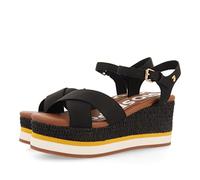 GIOSEPPO SEGET SEGET SANDALI A ZEPPA NERE PER DONNA, Nero, 36 EU