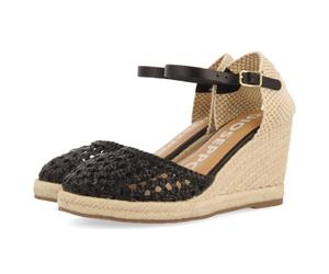 GIOSEPPO Serignan, Sandali con zeppa Donna, Nero, 39 EU