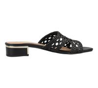 GIOSEPPO Sandali Mules Pelle Intrecciata Linn, Nero, 38 EU