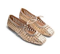 GIOSEPPO Worden, Scarpe Piatte Mary Jane Donna, Platino, 37 EU
