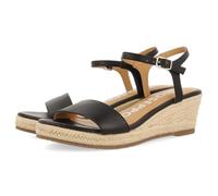 GIOSEPPO Yalaha, Sandalo Espadrillas con Zeppa Donna, Nero, 37 EU