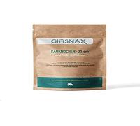 GIOSNAX - osso da masticare, osso da masticare per cani, bocconcino, snack, divertimento di lunga durata, 100% pelle di manzo pressata, per cani, alimento singolo, 21 cm, 3 pezzi