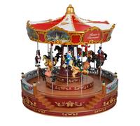 Giostra Carosello 30x30x31 cm in Resina con Luci Suoni e Movimento