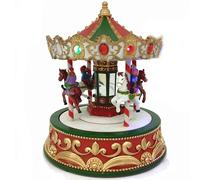 Giostra con Cavalli Circo di Natale per Bambini Luce Suoni e Movimento H21 Particolare da Idea Regalo addobbi Decorazioni Natalizia Ambienti casa
