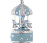 Giostra Musicale Cavalli Azzurra Argentata Bagutta