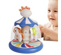 Giostra Rotante - Giocattolo Attività Bambini, Gioco di Pressione e Rotazione, Set Apprendimento Precoce | Giocattolo Interattivo Causa Effetto per Natale, Halloween, Classe e Famiglia