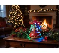 Giostrina carosello natalizia con musica movimento e luce Decorazione casaF24014