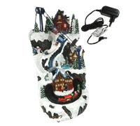 Giostrina con Treno e Funivia Cm 24x40h con Luci, Musica e Movimento + Trasforma