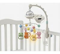 Giostrina Culla Neonati con Carillon Musicale e Proiettore Luci | Ricaricabile USB Type-C, Rotazione 360° Silenziosa, Timer 20-30-40 min, Luce Notturna Soffusa, Ninne Nanne e Melodie