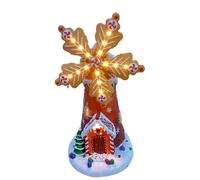 Giostrina Mulino a Vento natalizia musicale luci e movimento Cake Design h33 cm