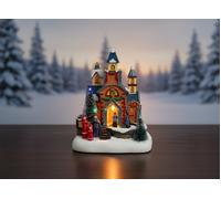 Giostrina Natalizia con Luci, Musica e Movimento Villaggio Luminoso 22,5 cm