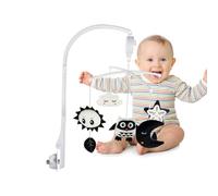 Giostrina Per Bambino - Giocattolo Per Culla Per In Bianco E Nero, Ornamento Da Appendere Con Musica Animale Rotante Elettrica | Ausilio Per Il Sonno Riutilizzabile Nella Cameretta Dei Bambini
