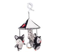 Giostrina Per Culla Degli Animali | Mobili Per Asilo 36x19 Cm Per Allenamento Visivo | Pendenti Con, Elefante E Gufo In Morbido Peluche Ad Alto Contrasto | Decorazioni Per La Prima Educazio