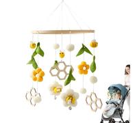 Giostrina Per Culla - Giocattolo Da Appendere Per Culla, Decorazione Per La Cameretta Con E Fiori, Ornamento Rilassante Da Appendere, Campanello A Per Lettino | Soffitto E Passeggino Per Cam