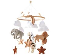 Giostrina per culla in feltro fatta a mano - Soft | Giocattolo da appe | Materiale in feltro sicuro, design per lo sviluppo sensoriale, decorazione da appendere per la cameretta dei bambini, per l'a