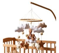 Giostrina Per Culla, Morbido stella cartone animato, Giostrina per Cameretta Coniglietto Marrone, per culla camera bambini relax nanna calma
