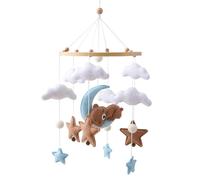 Giostrina per culla, simpatico feltro, nuvola, stella, orso, giostrina per culla, decorazione per la cameretta dei bambini