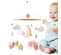 Giostrina per Lettino Neonato Portatile Calmante Interattivo Neutro Da Zero | Pendente Musicale per Culla Neutro Decorativo per Lettino, Cameretta, , e Sonno, Bambini e Bambine dalla Nascita